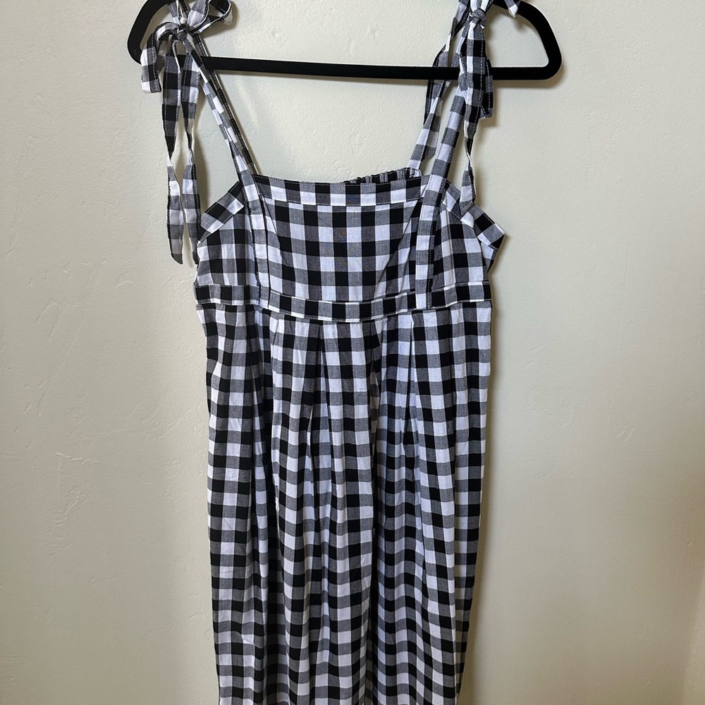 Old Navy Black and White Gingham Dress